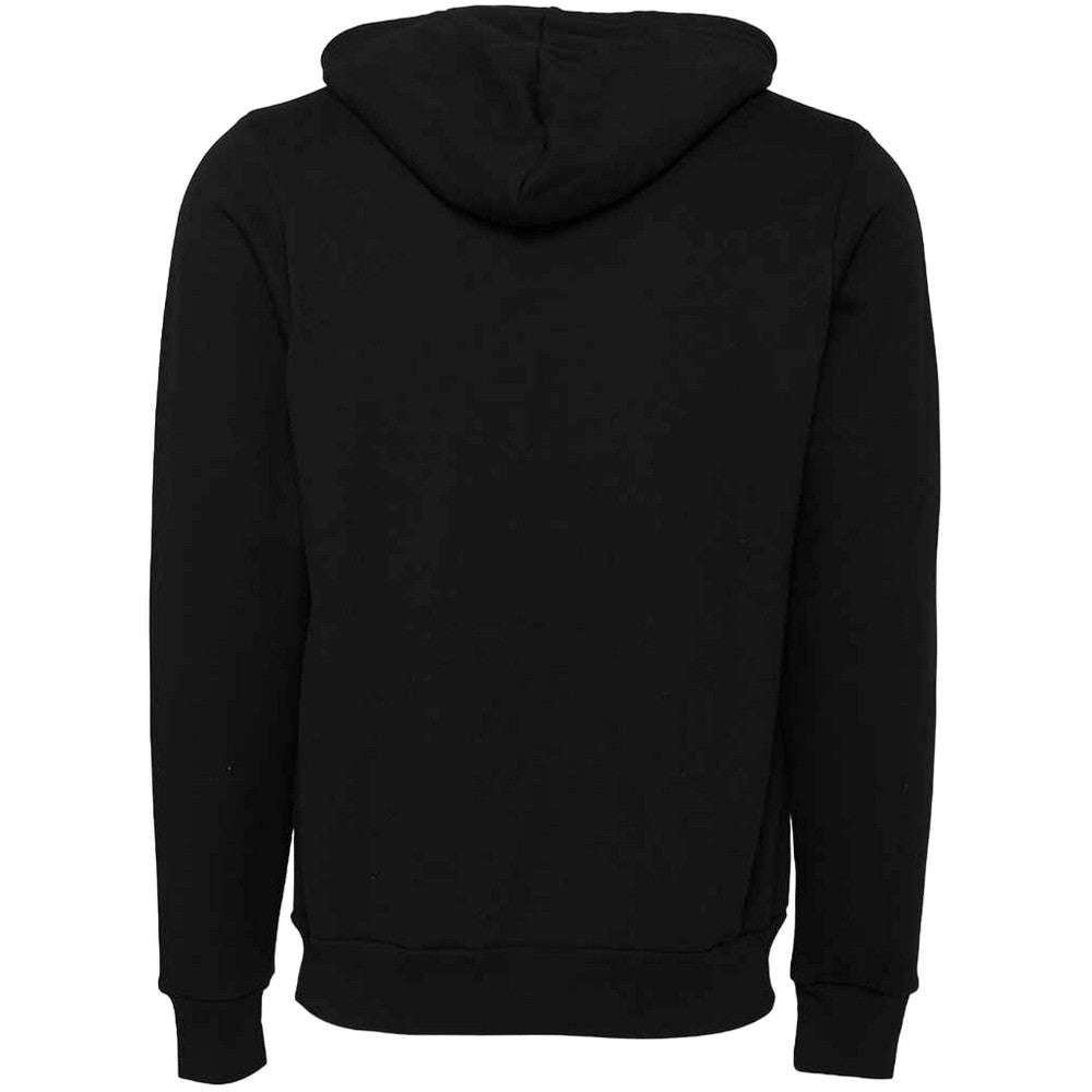 DTG Black - Back - Bella + Canvas Unisex Adult Polycotton Pullover Hoodie