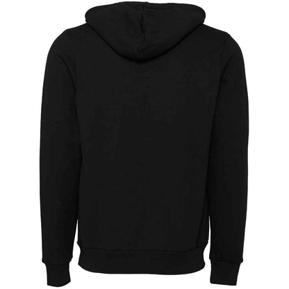 DTG Black - Back - Bella + Canvas Unisex Adult Polycotton Pullover Hoodie