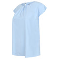 Light Blue - Lifestyle - Henbury Womens-Ladies Pleated Blouse