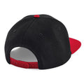 Black-Red - Side - Beechfield 6 Panel Snapback Cap