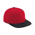 Red-Black - Front - Beechfield 6 Panel Snapback Cap