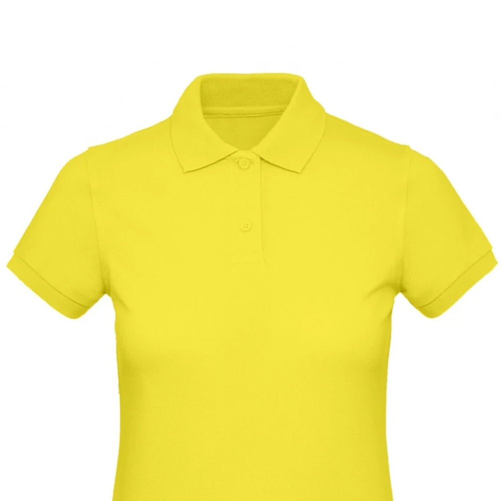 Solar Yellow - Back - B&C Womens-Ladies Inspire Polo Shirt