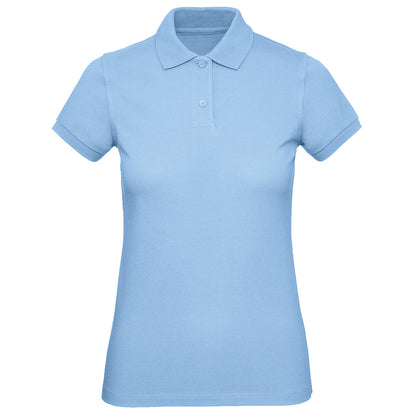 Sky Blue - Front - B&C Womens-Ladies Inspire Polo Shirt