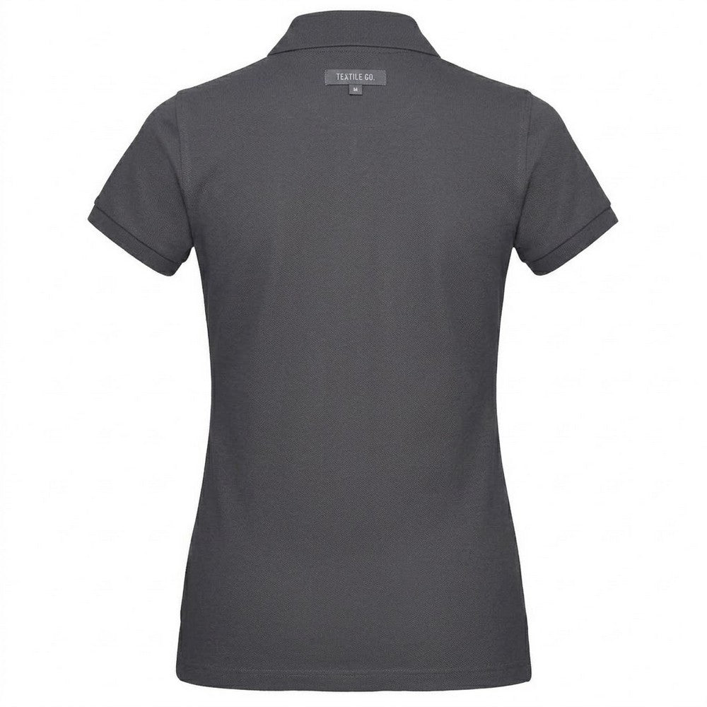 Dark Grey - Back - B&C Womens-Ladies Inspire Polo Shirt