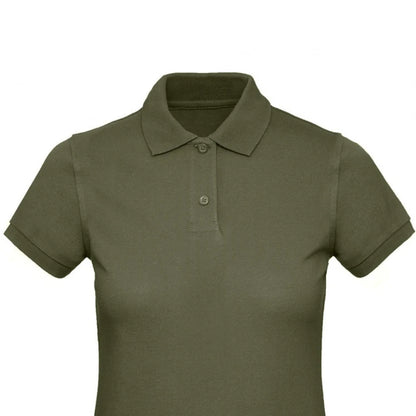 Urban Khaki - Back - B&C Womens-Ladies Inspire Polo Shirt