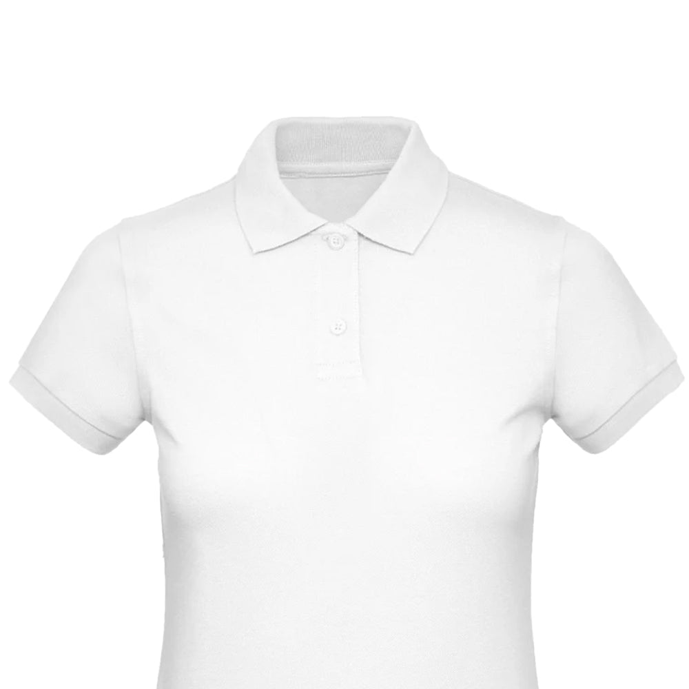 White - Back - B&C Womens-Ladies Inspire Polo Shirt