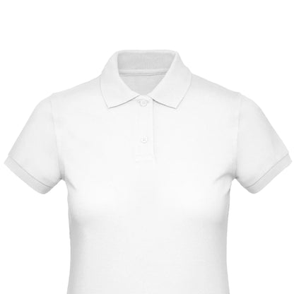 White - Back - B&C Womens-Ladies Inspire Polo Shirt