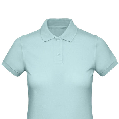 Millennial Mint - Back - B&C Womens-Ladies Inspire Polo Shirt