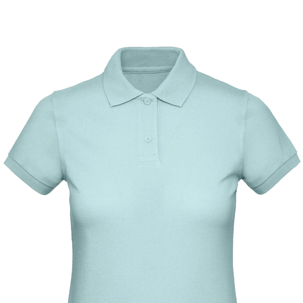 Millennial Mint - Back - B&C Womens-Ladies Inspire Polo Shirt