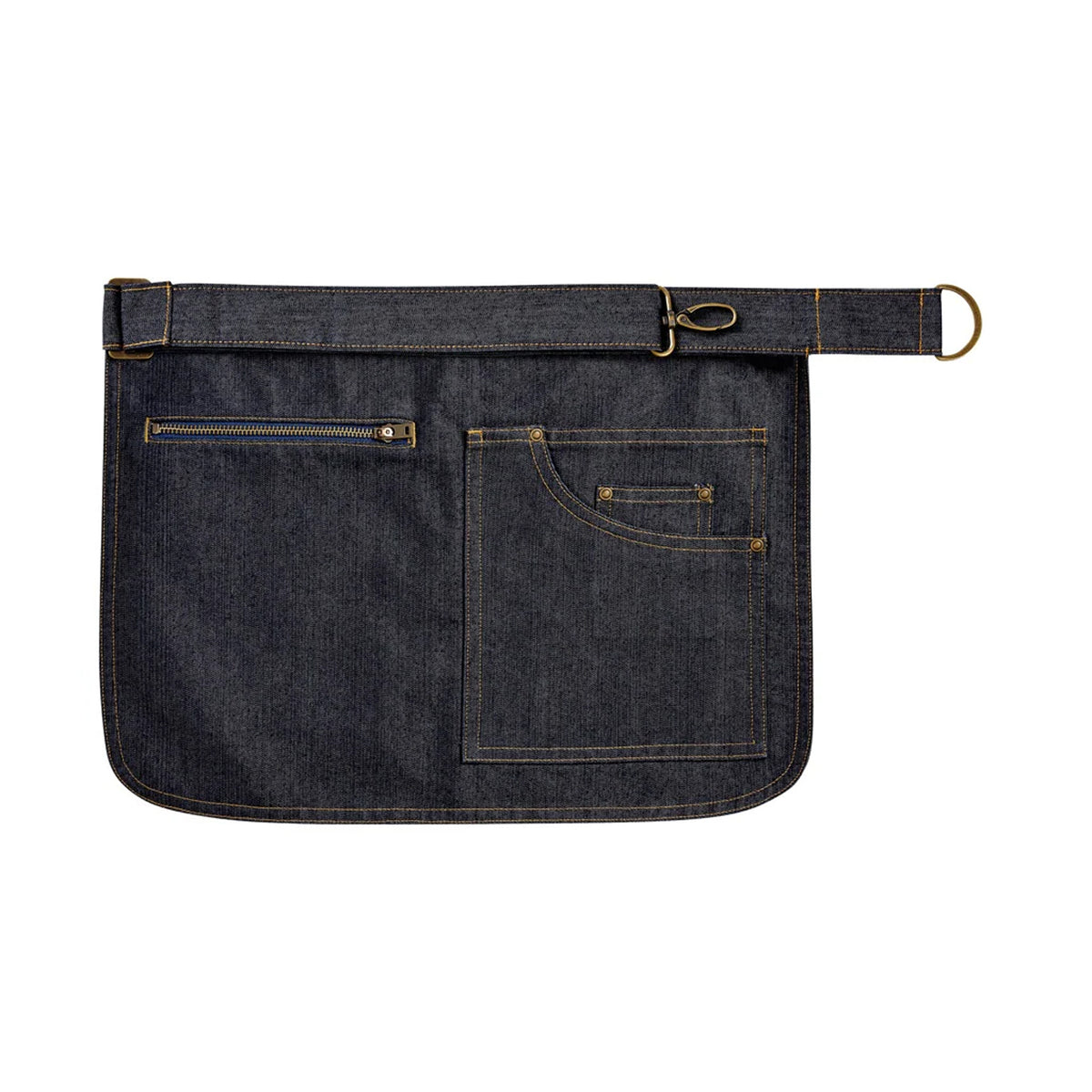 Indigo Denim - Back - Premier Unisex Adult Metro Hip Apron