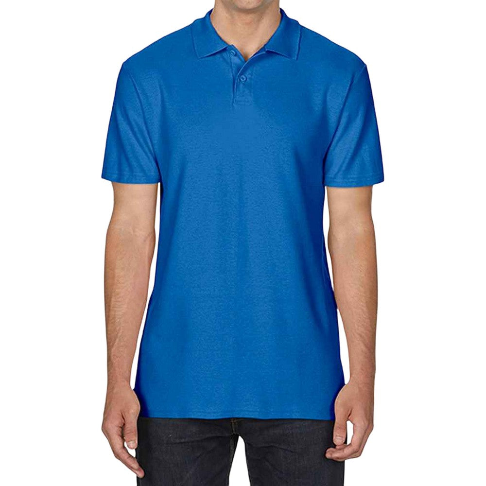 Royal Blue - Front - Gildan Unisex Adult Softstyle Polo Shirt
