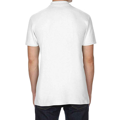 White - Back - Gildan Unisex Adult Softstyle Polo Shirt