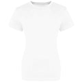 White - Front - Awdis Womens-Ladies The 100 T-Shirt