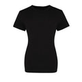 Deep Black - Front - Awdis Womens-Ladies The 100 T-Shirt