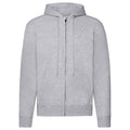 Grey Heather - Front - Fruit of the Loom Unisex Adult Classic Hoodie