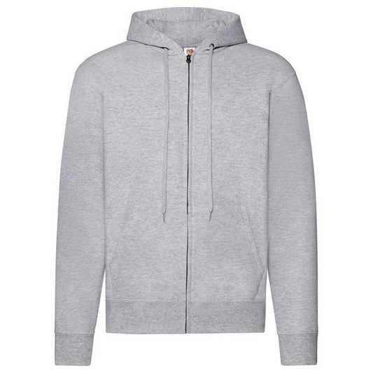 Grey Heather - Front - Fruit of the Loom Unisex Adult Classic Hoodie