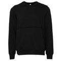 Black - Front - Bella + Canvas Unisex Adult Raw Seam Pullover