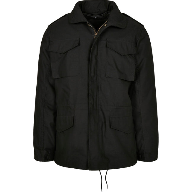 Black - Front - Build Your Brand Mens M65 Jacket
