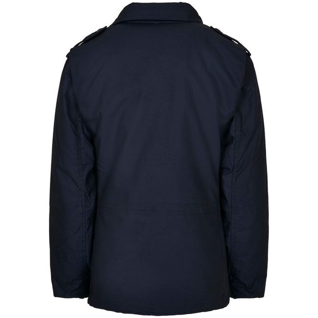 Navy - Back - Build Your Brand Mens M65 Jacket