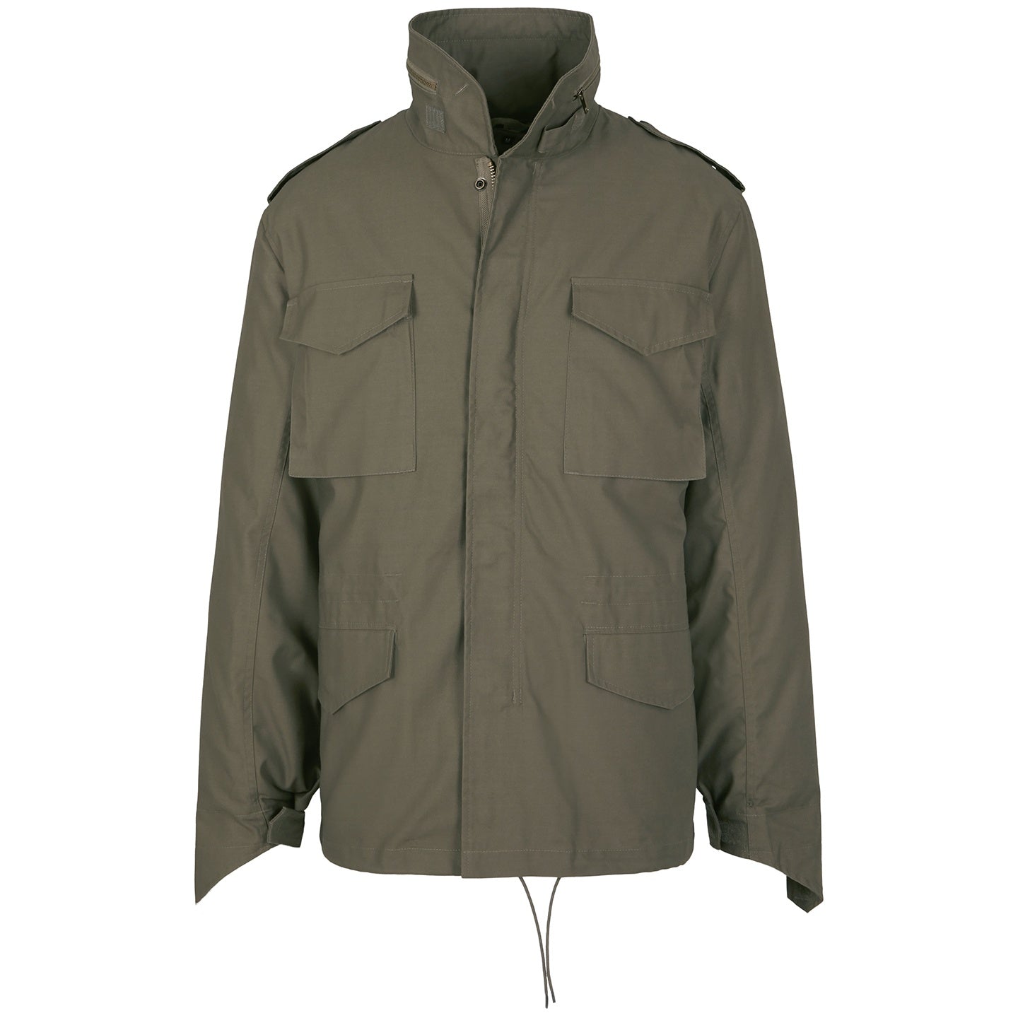 Olive - Front - Build Your Brand Mens M65 Jacket