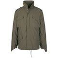 Olive - Front - Build Your Brand Mens M65 Jacket