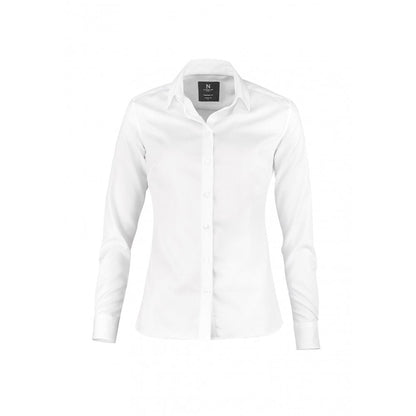 White - Front - Nimbus Womens-Ladies Portland Shirt