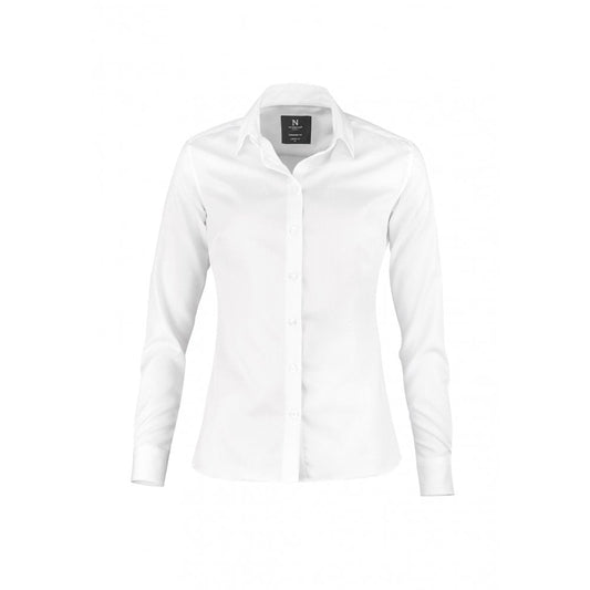 White - Front - Nimbus Womens-Ladies Portland Shirt