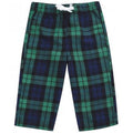 Green-Navy - Front - Larkwood Baby Tartan Lounge Pants