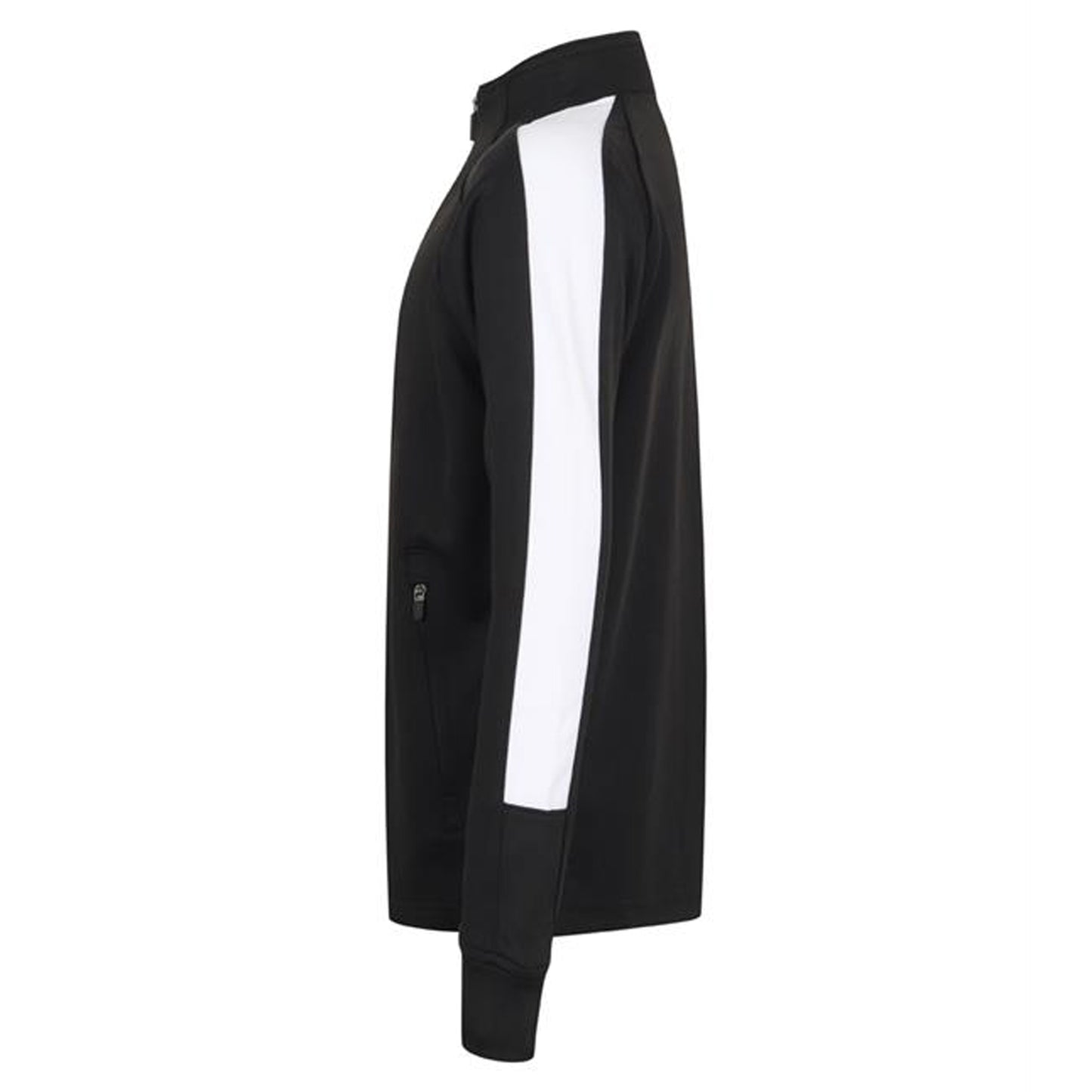 Black-White - Side - Finden & Hales Childrens-Kids Track Top