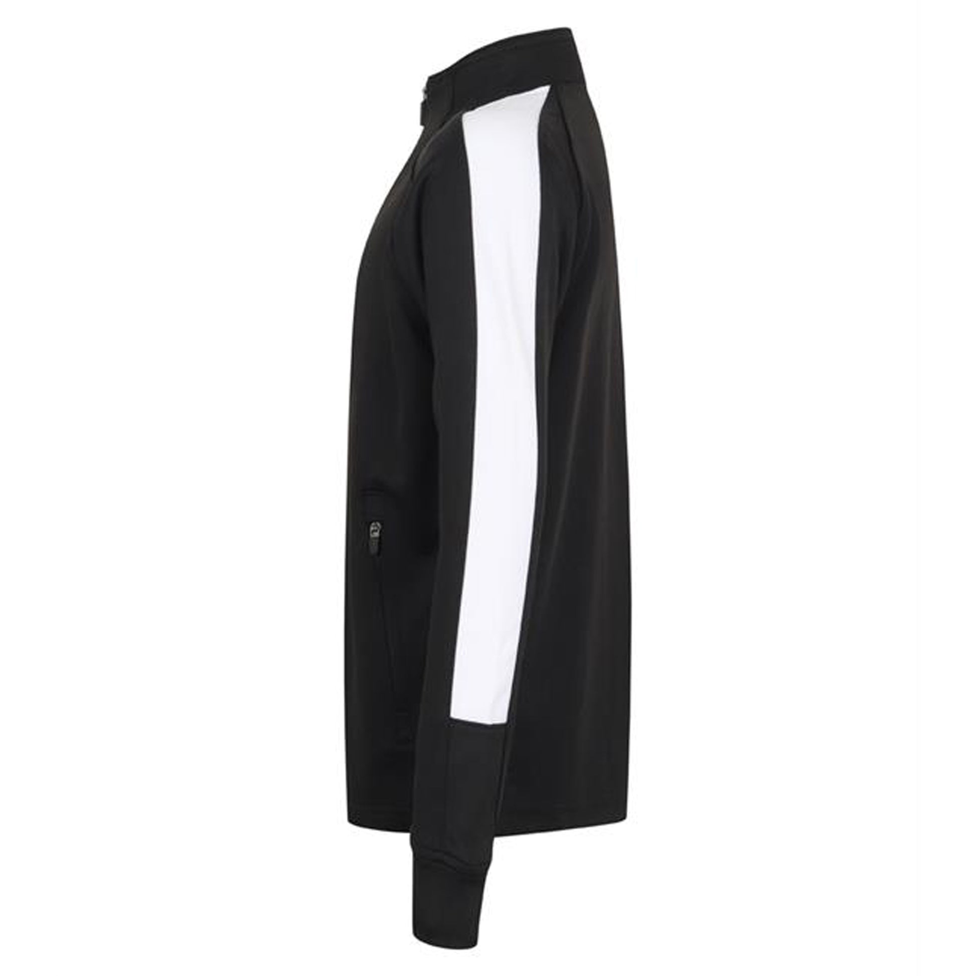 Black-White - Side - Finden & Hales Childrens-Kids Track Top