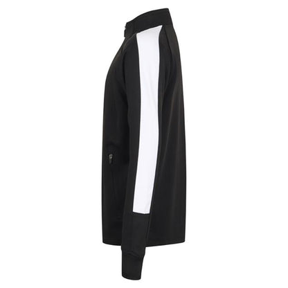 Black-White - Side - Finden & Hales Childrens-Kids Track Top