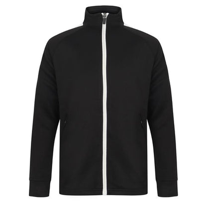 Black-White - Front - Finden & Hales Childrens-Kids Track Top