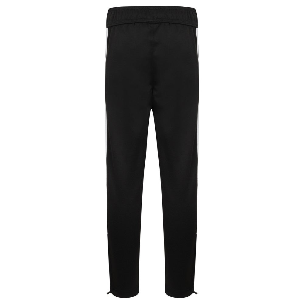 Black-White - Back - Finden & Hales Childrens-Kids Tracksuit Bottoms