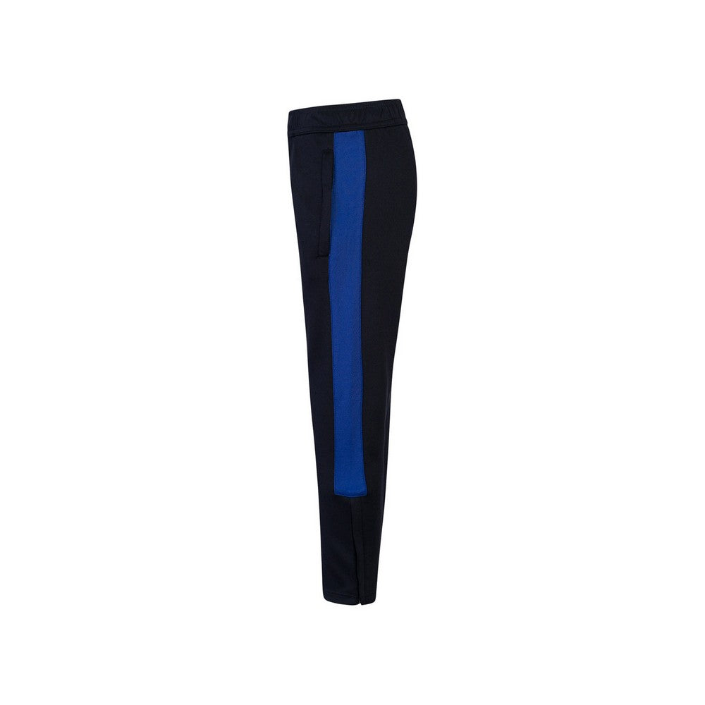 Navy-Royal Blue - Side - Finden & Hales Childrens-Kids Tracksuit Bottoms