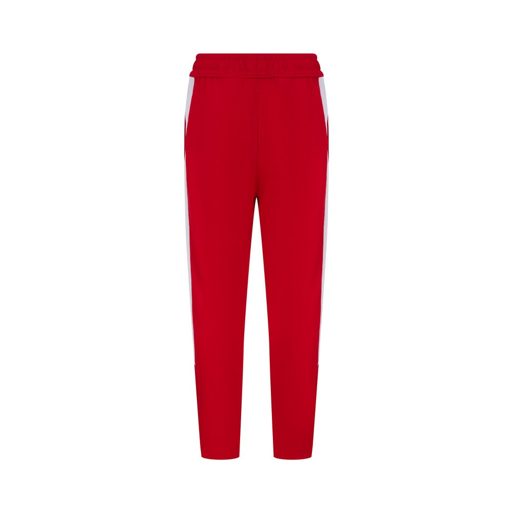 Red-White - Back - Finden & Hales Childrens-Kids Tracksuit Bottoms