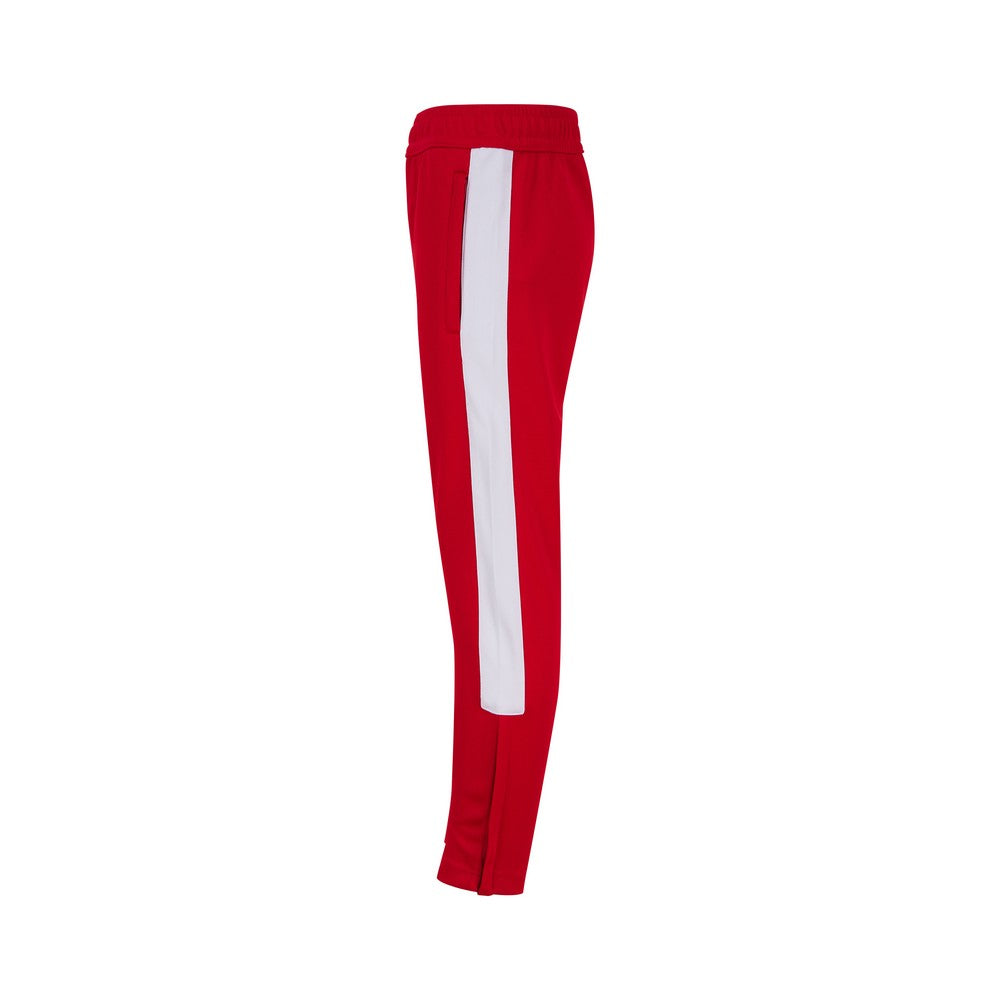 Red-White - Side - Finden & Hales Childrens-Kids Tracksuit Bottoms