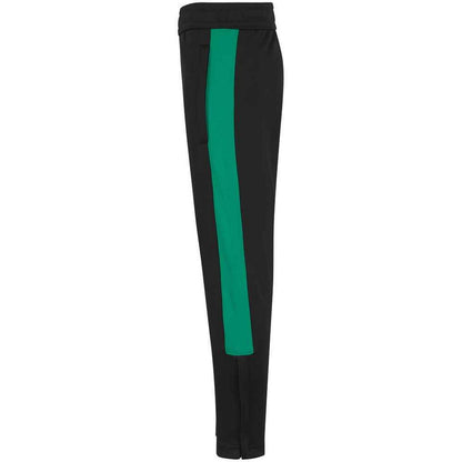 Black-Emerald - Side - Finden & Hales Childrens-Kids Tracksuit Bottoms