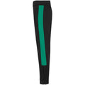 Black-Emerald - Side - Finden & Hales Childrens-Kids Tracksuit Bottoms