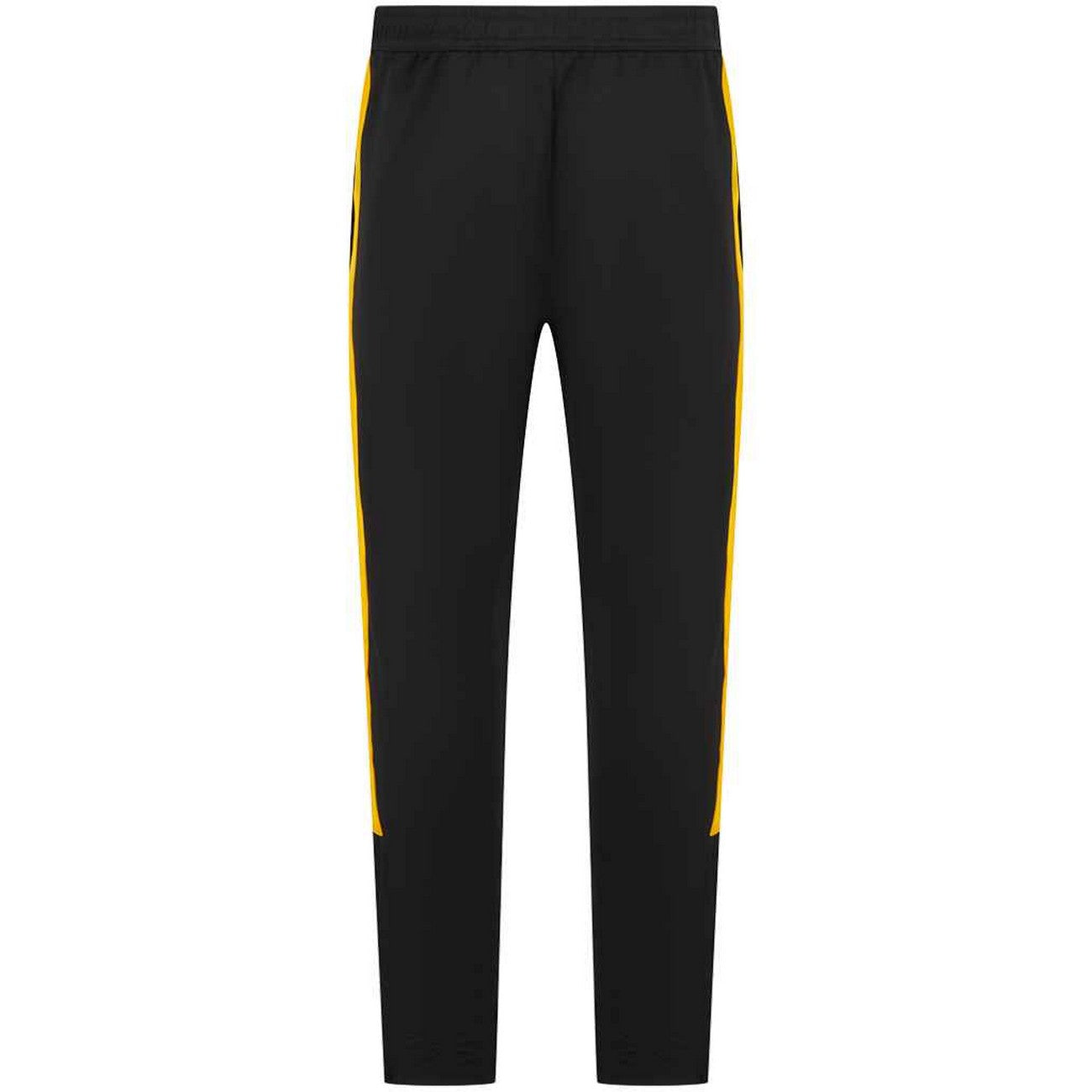 Black-Gold - Front - Finden & Hales Childrens-Kids Tracksuit Bottoms