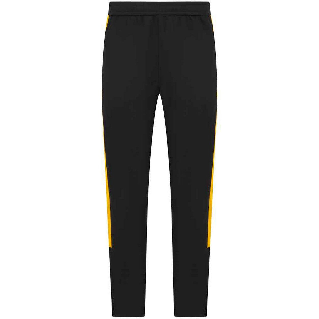 Black-Gold - Back - Finden & Hales Childrens-Kids Tracksuit Bottoms