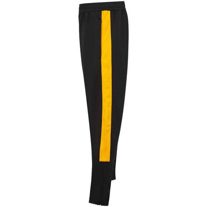 Black-Gold - Side - Finden & Hales Childrens-Kids Tracksuit Bottoms