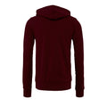 Maroon - Back - Bella + Canvas Unisex Adult Fleece Full Zip Hoodie