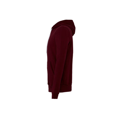 Maroon - Side - Bella + Canvas Unisex Adult Fleece Full Zip Hoodie
