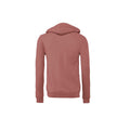 Mauve - Back - Bella + Canvas Unisex Adult Fleece Full Zip Hoodie