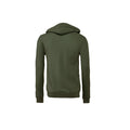 Military Green - Back - Bella + Canvas Unisex Adult Fleece Full Zip Hoodie