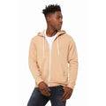 Peach - Lifestyle - Bella + Canvas Unisex Adult Fleece Full Zip Hoodie