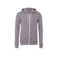 Storm Grey - Front - Bella + Canvas Unisex Adult Fleece Full Zip Hoodie