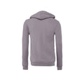 Storm Grey - Back - Bella + Canvas Unisex Adult Fleece Full Zip Hoodie