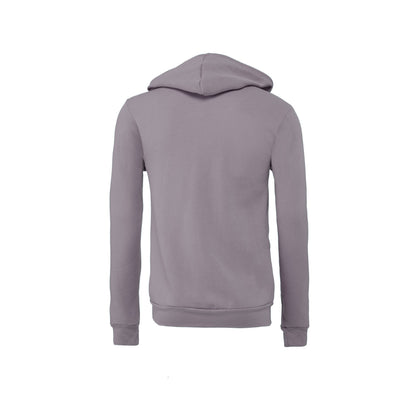 Storm Grey - Back - Bella + Canvas Unisex Adult Fleece Full Zip Hoodie