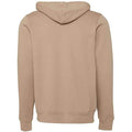 Tan - Back - Bella + Canvas Unisex Adult Fleece Full Zip Hoodie